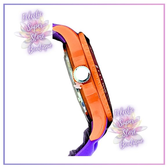 Girl's Purple and Orange Swim Diver Michael's Watch - Picture 4 of 13